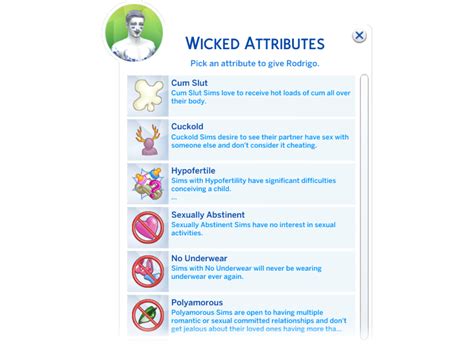 wicked whims traits